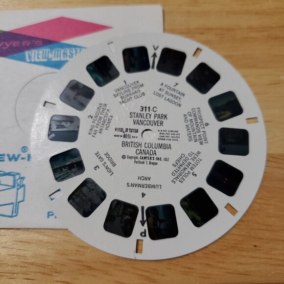 VTG 1957 View-Master Reels Vancouver British Columbia Canada Set Of 3 Kodachrome - Picture 11 of 11